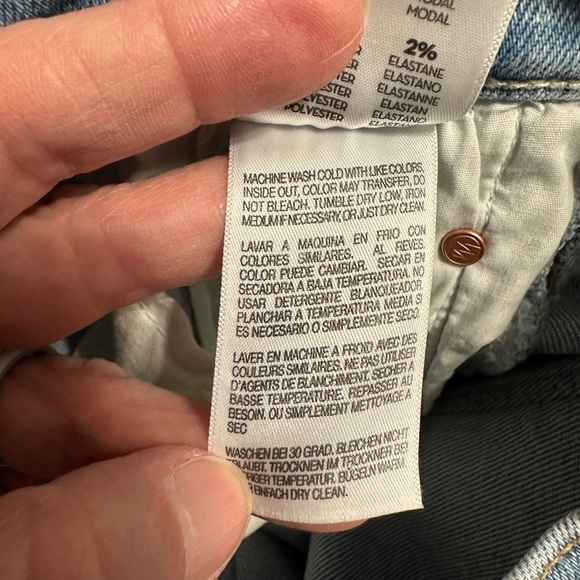 MOTHER The Insider Crop Step Fray Jeans, Size 33 (v) - Picture 12 of 13